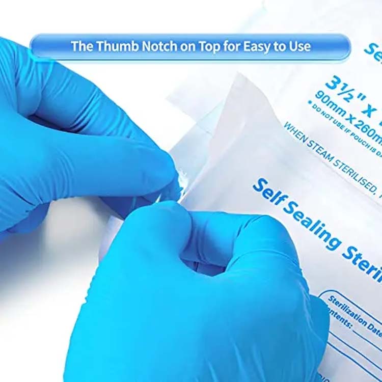 self sealing sterilization pouches