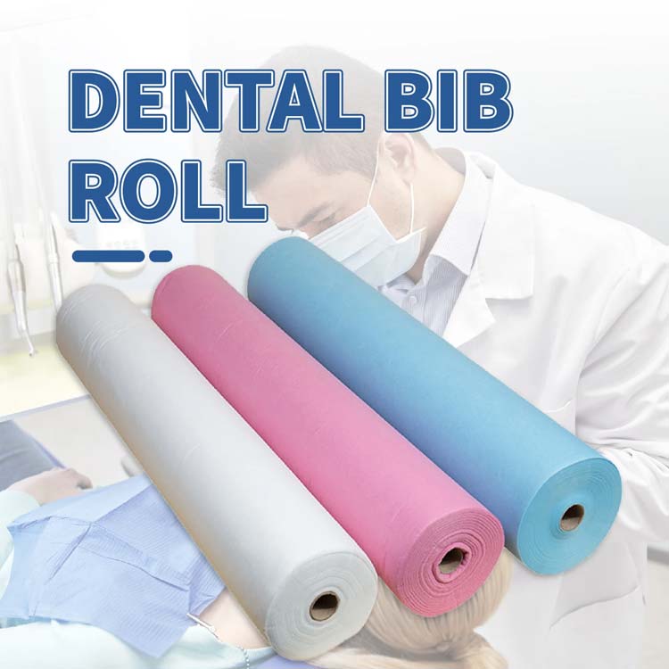 colorful dental bib roll