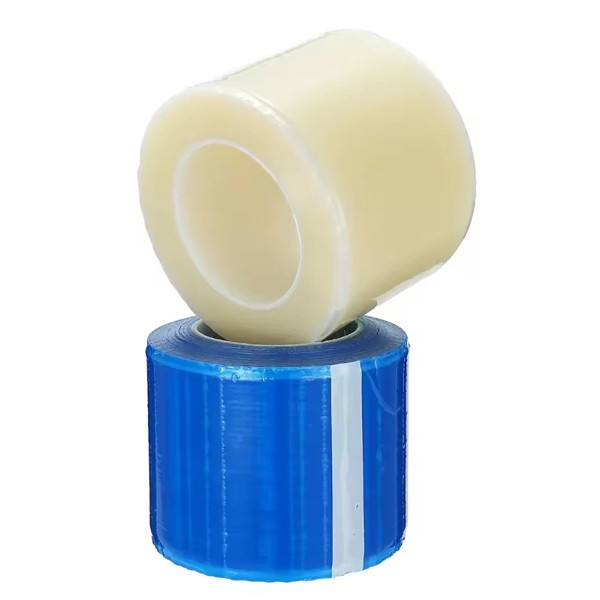 thumbnail image 2 of Blue Barrier Film Plastic Sheets With Tape – Dental Tattoo Medical Adhesive Roll – USA 2 of 6